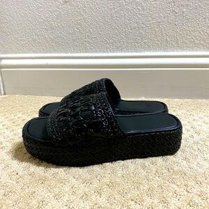 H&M Black Platform Sandals
